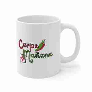Carpe Mañana coffee mug right hand view